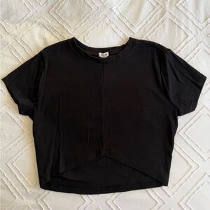 Garage Black Cropped Top